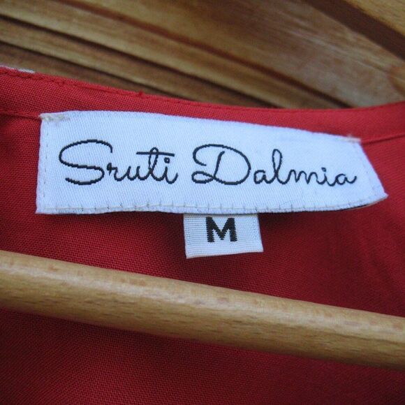 Red Love Birds Print Top M - Picture 10 of 10